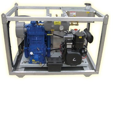 Quincy 370D Compressor with Kohler Diesel Engine