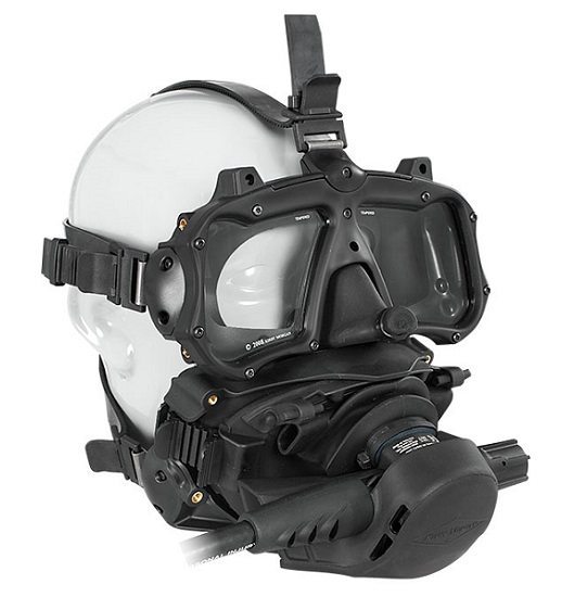 Pegasus Commercial Diver's Full Face Rubber Scuba Diving Mask