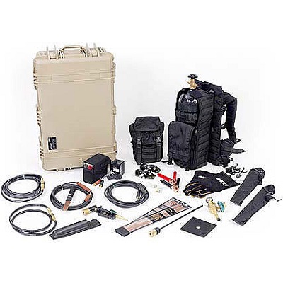 BROCO PC/TACMOD1 Backpacked Tactical Torch Set with 45 cu ft. Aluminum Cylinder