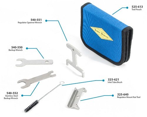 Kirby Morgan® P/N 525-678 Regulator Tool Kit W/Pouch for KM47 & KM77